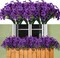21 Bundles Outdoor Artificial Flowers Fake Silk Flowers Garden Porch Window Box Decoration